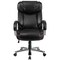 Flash Furniture 47&#x22; Black and Silver High Back Swivel Office Chair with Dual Wheel Casters